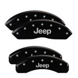 MGP 4 Caliper Covers Engraved Front & Rear JEEP Black finish silver ch thumbnail 5