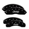 MGP 4 Caliper Covers Engraved Front & Rear JEEP Black finish silver ch thumbnail 8