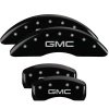 MGP 4 Caliper Covers Engraved Front & Rear GMC Black finish silver ch thumbnail 5