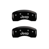 MGP 4 Caliper Covers Engraved Front & Rear JEEP Black finish silver ch thumbnail 2