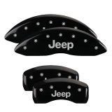 MGP 4 Caliper Covers Engraved Front & Rear JEEP Black finish silver ch thumbnail 5