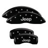 MGP 4 Caliper Covers Engraved Front & Rear JEEP Black finish silver ch thumbnail 8