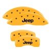 MGP 4 Caliper Covers Engraved Front & Rear JEEP Yellow finish black ch thumbnail 8