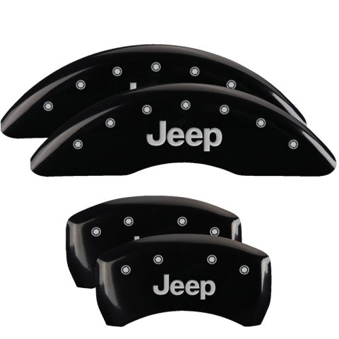 MGP 4 Caliper Covers Engraved Front & Rear MGP Black finish silver ch thumbnail 7