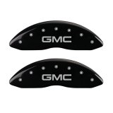 MGP Front set 2 Caliper Covers Engraved Front GMC Black finish silver ch thumbnail 4
