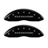 MGP Front set 2 Caliper Covers Engraved Front With out stripes/Dodge Black finish silver ch thumbnail 7