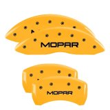 MGP Front set 2 Caliper Covers Engraved Front MGP Yellow finish black ch thumbnail 6