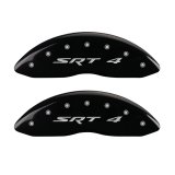 MGP Front set 2 Caliper Covers Engraved Front SRT4 Black finish silver ch thumbnail 4