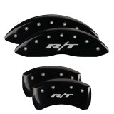 MGP Front set 2 Caliper Covers Engraved Front SRT4 Black finish silver ch thumbnail 6