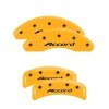 MGP 4 Caliper Covers Engraved Front Accord Engraved Rear Accord Yellow finish black ch thumbnail 8