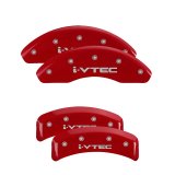 MGP 4 Caliper Covers Engraved Front & Rear i-Vtec Red finish silver ch thumbnail 6