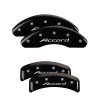 MGP 4 Caliper Covers Engraved Front Accord Engraved Rear Accord Black finish silver ch thumbnail 8