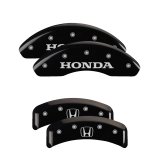MGP 4 Caliper Covers Engraved Front Honda Engraved Rear H Logo Black finish silver ch thumbnail 5