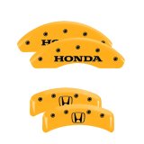 MGP 4 Caliper Covers Engraved Front Honda Engraved Rear H Logo Yellow finish black ch thumbnail 7