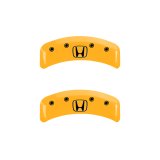 MGP 4 Caliper Covers Engraved Front Honda Engraved Rear H Logo Yellow finish black ch thumbnail 9