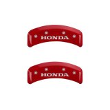 MGP 4 Caliper Covers Engraved Front & Rear Honda Red finish silver ch thumbnail 9
