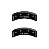 MGP 4 Caliper Covers Engraved Front & Rear i-Vtec Black finish silver ch thumbnail 1