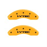 MGP 4 Caliper Covers Engraved Front & Rear i-Vtec Yellow finish black ch thumbnail 2