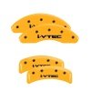 MGP 4 Caliper Covers Engraved Front & Rear i-Vtec Yellow finish black ch thumbnail 8