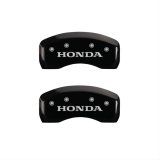 MGP 4 Caliper Covers Engraved Front & Rear Honda Black finish silver ch thumbnail 2