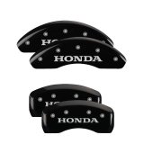 MGP 4 Caliper Covers Engraved Front & Rear Honda Black finish silver ch thumbnail 3