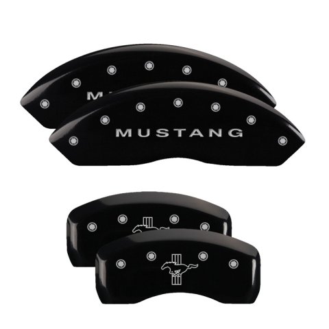 MGP Front set 2 Caliper Covers Engraved Front MGP Black finish silver ch thumbnail 6