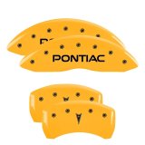 MGP 4 Caliper Covers Engraved Front Pontiac Engraved Rear G8 Red finish silver ch thumbnail 5