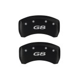 MGP 4 Caliper Covers Engraved Front Pontiac Engraved Rear G8 Red finish silver ch thumbnail 7