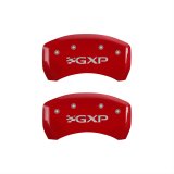 MGP 4 Caliper Covers Engraved Front Pontiac Engraved Rear GXP Red finish silver ch thumbnail 2