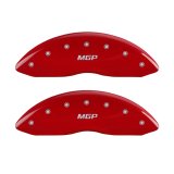 MGP 4 Caliper Covers Engraved Front & Rear MGP Red finish silver ch thumbnail 5