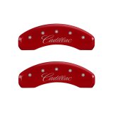 MGP 4 Caliper Covers Engraved Front & Rear Cursive/Cadillac Yellow finish black ch thumbnail 9