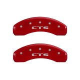 MGP 4 Caliper Covers Engraved Front Cursive/Cadillac Engraved Rear CTS Yellow finish black ch thumbnail 9