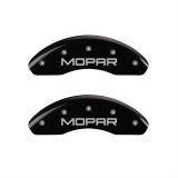 MGP 4 Caliper Covers Engraved Front & Rear MOPAR Black finish silver ch thumbnail 1