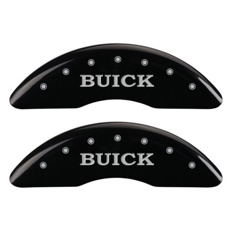 MGP 4 Caliper Covers Engraved Front Buick Engraved Rear Buick Shield Black finish silver ch thumbnail 7