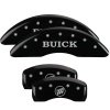 MGP 4 Caliper Covers Engraved Front Buick Engraved Rear Buick Shield Black finish silver ch thumbnail 8