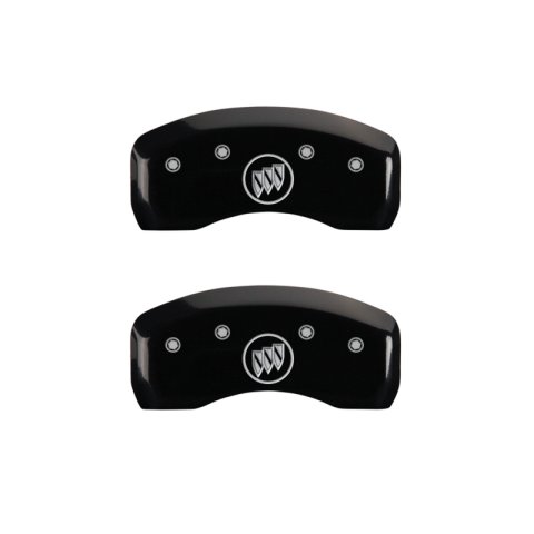 MGP 4 Caliper Covers Engraved Front Buick Engraved Rear Buick Shield Black finish silver ch thumbnail 9