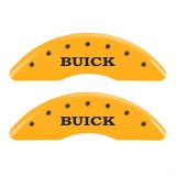 MGP 4 Caliper Covers Engraved Front Buick Engraved Rear Buick Shield Yellow finish black ch thumbnail 1