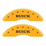 MGP 4 Caliper Covers Engraved Front Buick Engraved Rear Buick Shield Yellow finish black ch thumbnail 5