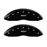 MGP 4 Caliper Covers Engraved Front & Rear MGP Black finish silver ch thumbnail 1