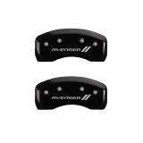 MGP 4 Caliper Covers Engraved Front & Rear With stripes/Avenger Black finish silver ch thumbnail 2