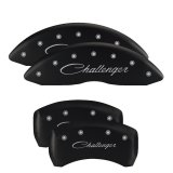 MGP 4 Caliper Covers Engraved Front & Rear With stripes/Avenger Black finish silver ch thumbnail 7