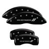 MGP 4 Caliper Covers Engraved Front & Rear With stripes/Avenger Black finish silver ch thumbnail 8