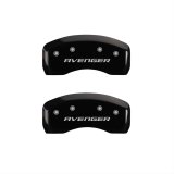 MGP 4 Caliper Covers Engraved Front & Rear With out stripes/Avenger Black finish silver ch thumbnail 2
