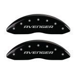 MGP 4 Caliper Covers Engraved Front & Rear With out stripes/Avenger Black finish silver ch thumbnail 4