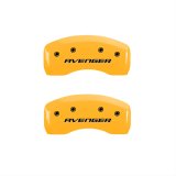MGP 4 Caliper Covers Engraved Front & Rear With out stripes/Avenger Yellow finish black ch thumbnail 2