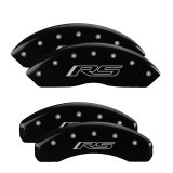 MGP 4 Caliper Covers Engraved Front & Rear MGP Black finish silver ch thumbnail 2