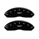 MGP 4 Caliper Covers Engraved Front & Rear MGP Black finish silver ch thumbnail 4