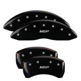 MGP Front set 2 Caliper Covers Engraved Front JEEP Black finish silver ch thumbnail 6