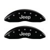 MGP Front set 2 Caliper Covers Engraved Front JEEP Black finish silver ch thumbnail 7