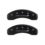 MGP 4 Caliper Covers Engraved Front & Rear With stripes/Challenger Black finish silver ch thumbnail 2